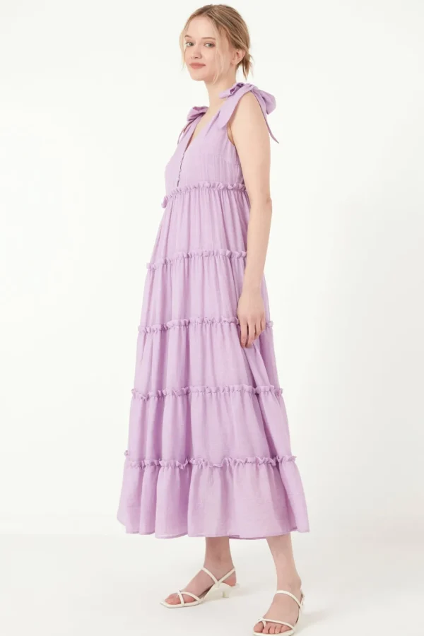 FREE THE ROSES Boho Dresses | White Dresses*Free The Rose - Tiered Maxi Dress