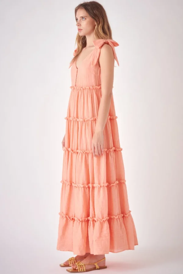 FREE THE ROSES Boho Dresses | White Dresses*Free The Rose - Tiered Maxi Dress