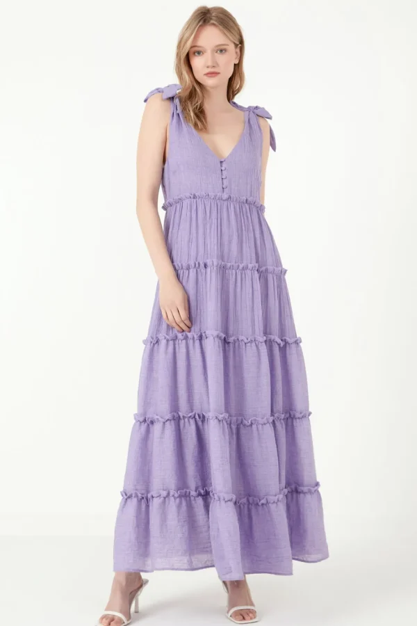 FREE THE ROSES Boho Dresses | White Dresses*Free The Rose - Tiered Maxi Dress