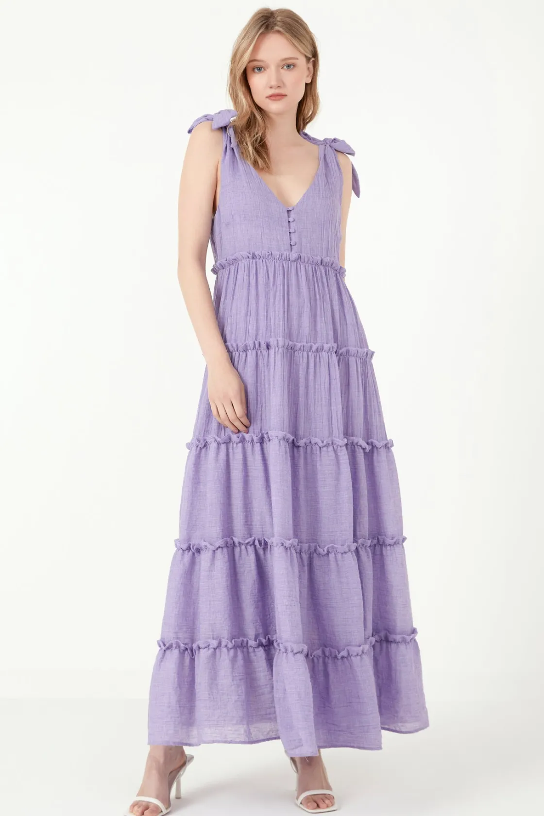 free_the_rose__tiered_max_9.webp FREE THE ROSES Boho Dresses | White Dresses*Free The Rose - Tiered Maxi Dress