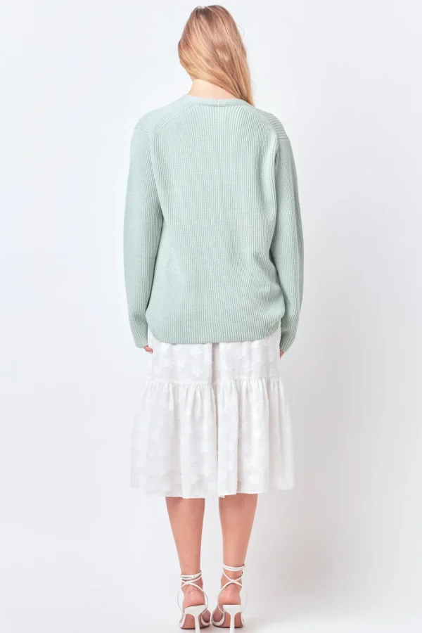 FREE THE ROSES Sweaters & Knits | Tops*Free The Rose - V-neckline Long Sleeve Sweater