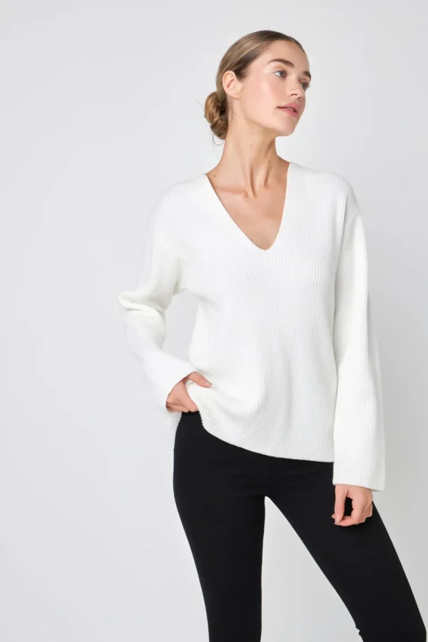 FREE THE ROSES Sweaters & Knits | Tops*Free The Rose - V-neckline Long Sleeve Sweater