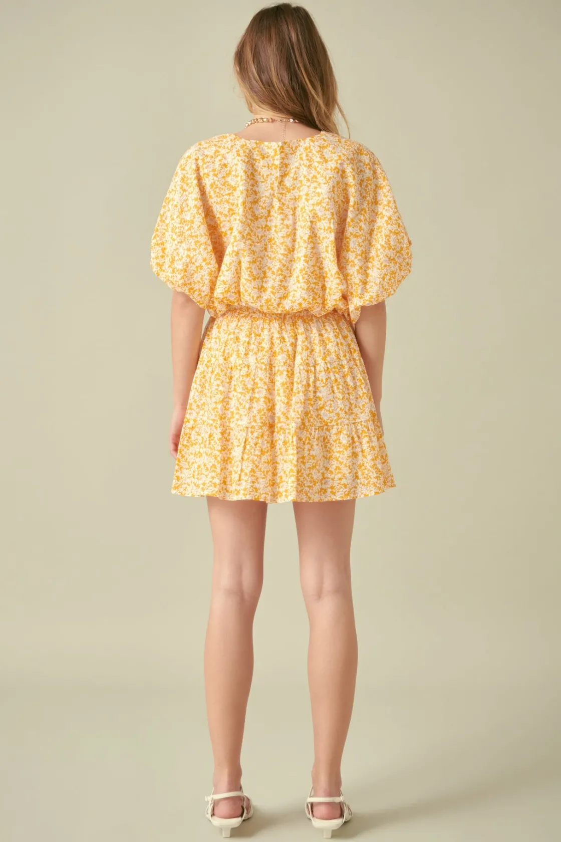 free_the_roses___crinkled_2-2.webp FREE THE ROSES Matching Sets | Tops*- Crinkled Floral Linen Blouson Top ORANGE