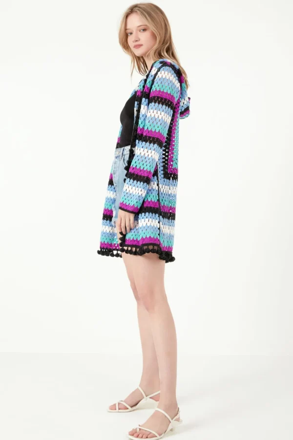 FREE THE ROSES Cardigans | Tops*- Crochet Cardigan MULTI