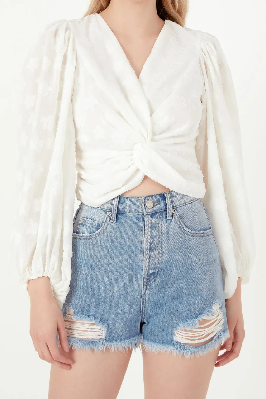 free_the_roses___floral_e_0-5.webp FREE THE ROSES Tops*- Floral Embroidered Twist Long Sleeve Top WHITE