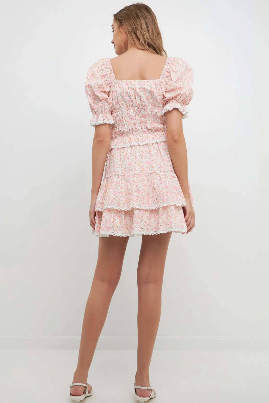 free_the_roses___floral_e_1-10.webp FREE THE ROSES Matching Sets | Skirts*- Floral Eyelet Ruffled Mini Skirt PINKMULTI