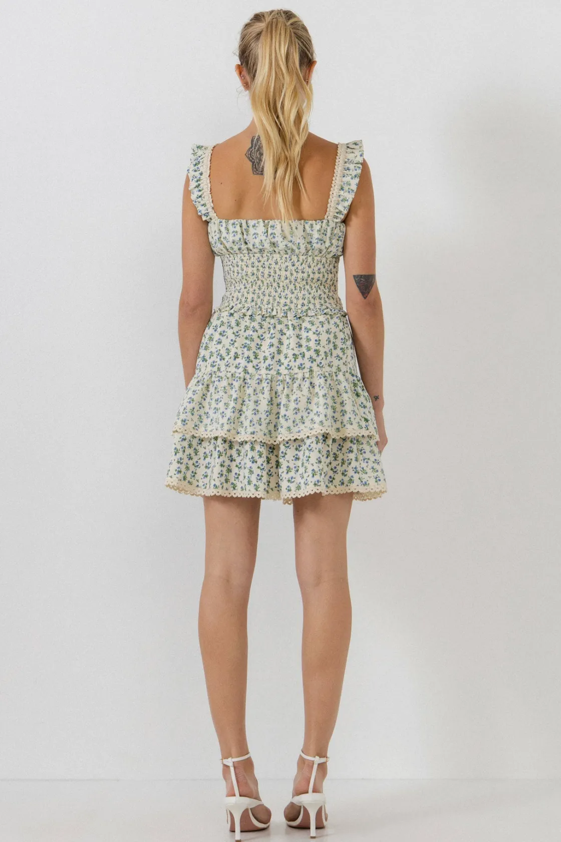 free_the_roses___floral_l_2-1.webp FREE THE ROSES Skirts | Tops*- Floral Lace Trim Detail Mini Skirt IVORY/BLUE