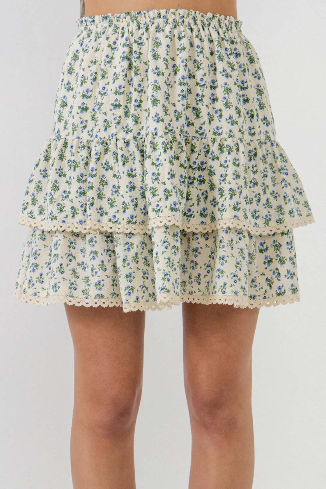 free_the_roses___floral_l_3-1.webp FREE THE ROSES Skirts | Tops*- Floral Lace Trim Detail Mini Skirt IVORY/BLUE