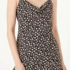 FREE THE ROSES Tops*- Floral Mini Dress BLACKMULTI