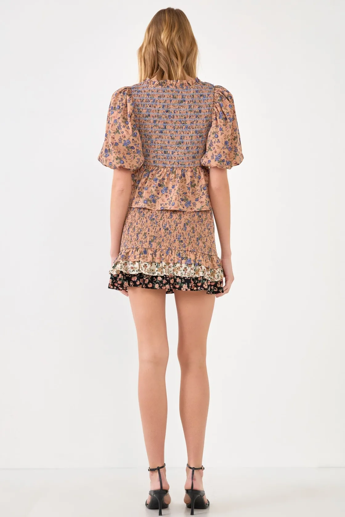 free_the_roses___floral_m_2-3.webp FREE THE ROSES Skirts | Tops*- Floral Color Mini Skirt MULTI