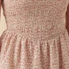 FREE THE ROSES Boho Dresses | Tops*- Floral Smocked Multi Tiered Maxi IVORY