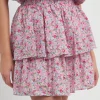 FREE THE ROSES Matching Sets | Skirts*- Floral Tiered Mini Skirt PINKMULTI