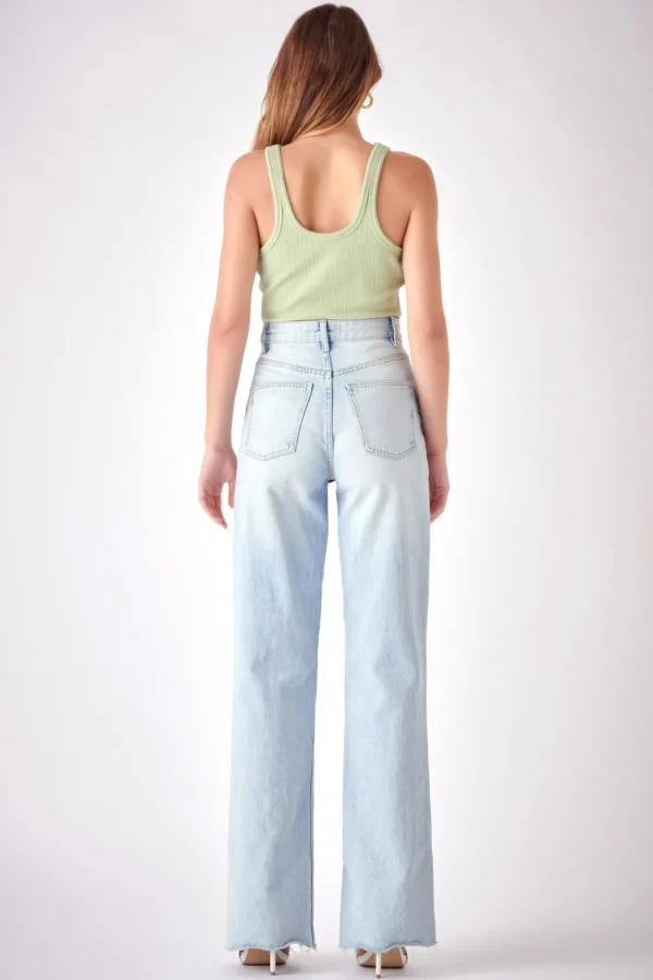 FREE THE ROSES Tops*- Raw Edge Tank Top GREEN