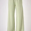 FREE THE ROSES Pants | Tops*- Ruffled Wide Knit Pants GREEN
