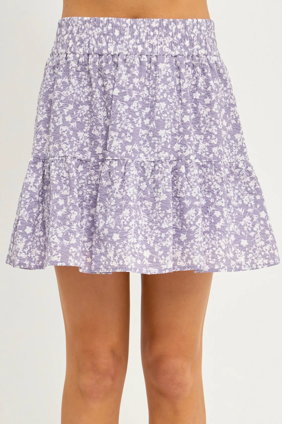 free_the_roses___single_t_0.webp FREE THE ROSES Skirts | Tops*- Single Tiered Mini Skirt LAVENDER
