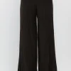 FREE THE ROSES Pants | Tops*- Smocked Detail Pants BLACK