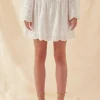 FREE THE ROSES Matching Sets | Skirts*- Smocked Waist Lace Skirt WHITE