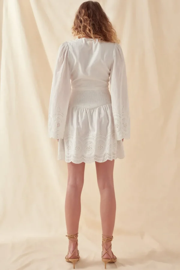 FREE THE ROSES Matching Sets | Skirts*- Smocked Waist Lace Skirt WHITE