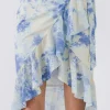 FREE THE ROSES Skirts | Tops*- Tie Dye Wrap Skirt BLUE