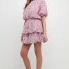 FREE THE ROSES Matching Sets*- Voluminous Crop Top PINKMULTI