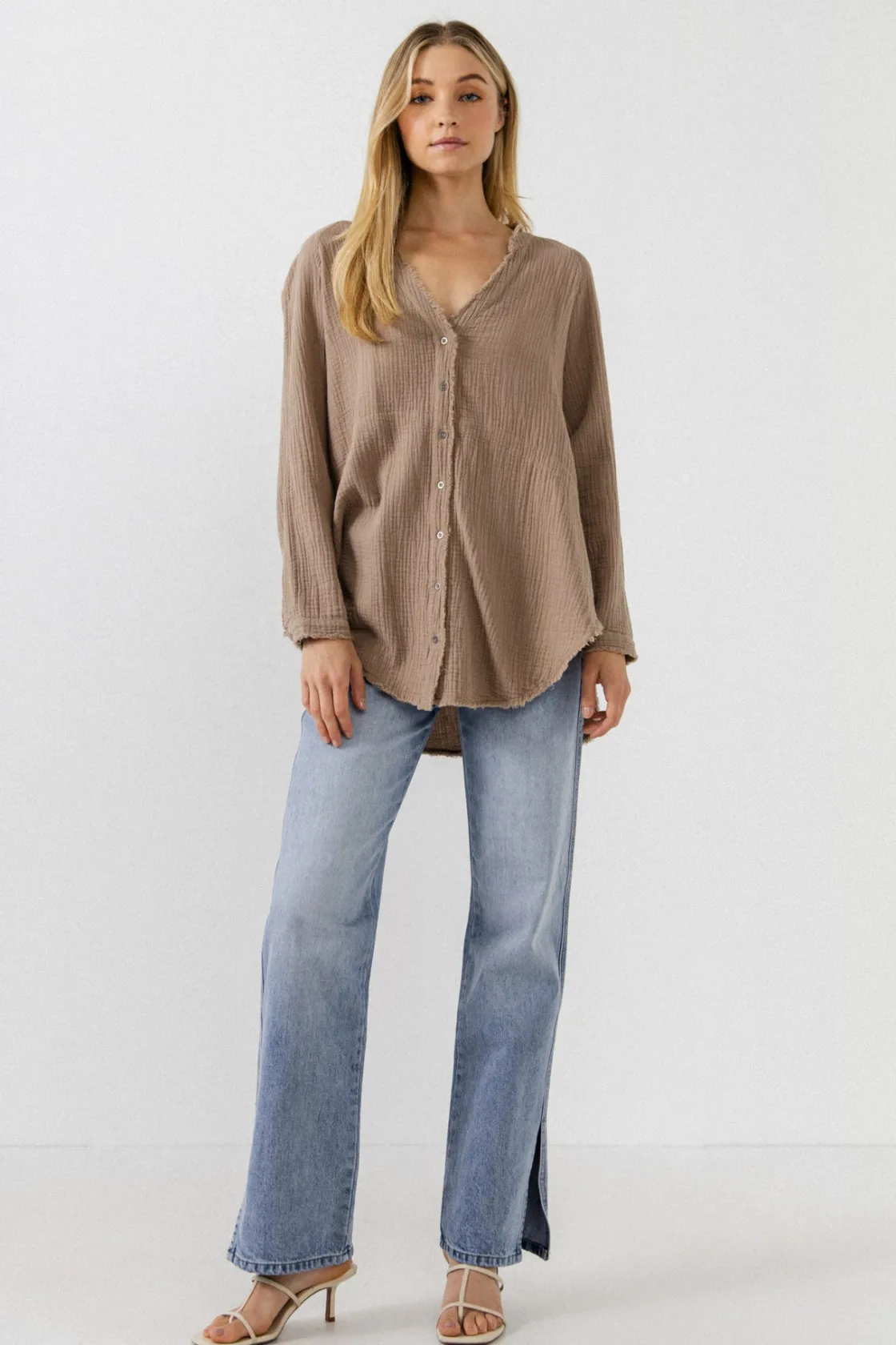 free_the_roses__button_do_4.webp FREE THE ROSES Boho Dresses | Tops*- Button Down Tunic