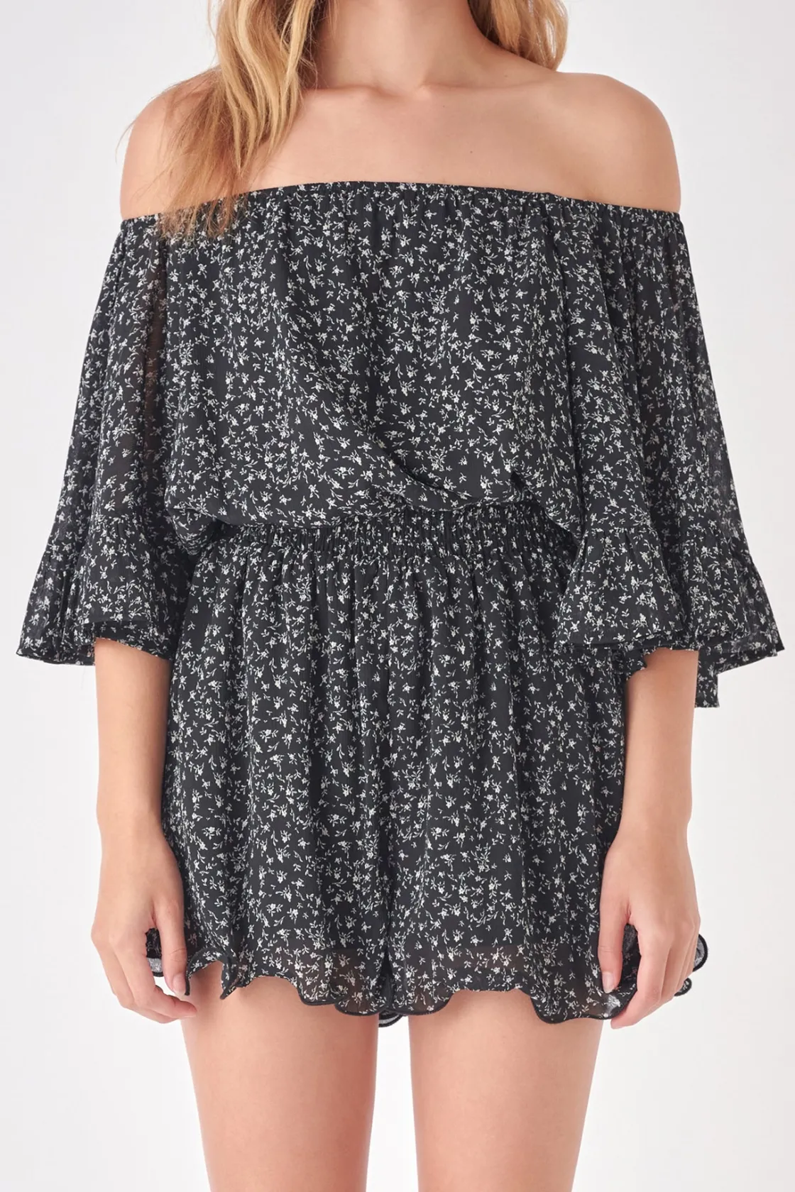 free_the_roses__flowy_dit_0.webp FREE THE ROSES Tops*- Flowy Ditsy Floral Romper