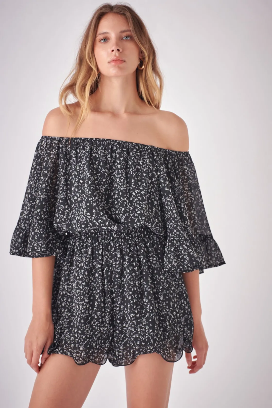 free_the_roses__flowy_dit_3.webp FREE THE ROSES Tops*- Flowy Ditsy Floral Romper
