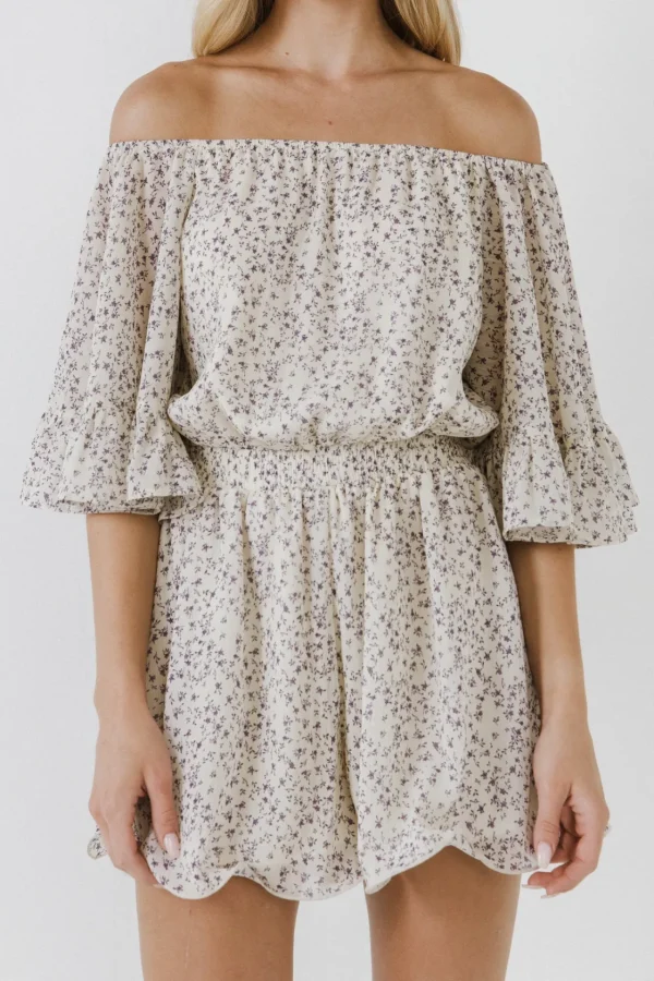 FREE THE ROSES Tops*- Flowy Ditsy Floral Romper