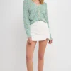 FREE THE ROSES Sweaters & Knits | Tops*- Heart Accent Button Sweater MULTI