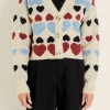 FREE THE ROSES Cardigans*- Heart Cardigan MULTI