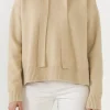 FREE THE ROSES Sweaters & Knits | Tops*- Hoodie Sweater TAUPE