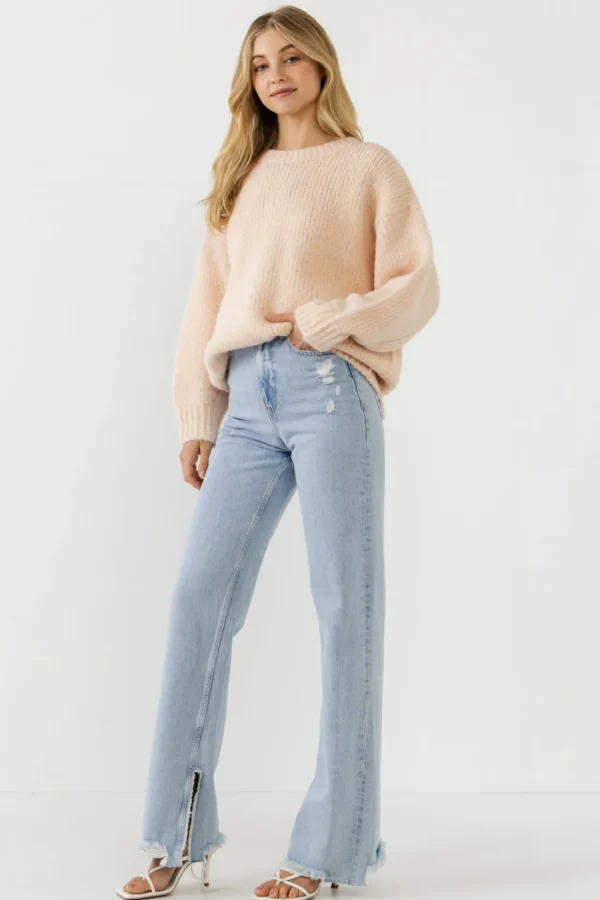 FREE THE ROSES Sweaters & Knits | Tops*- Oversized Chunky Knit Sweater