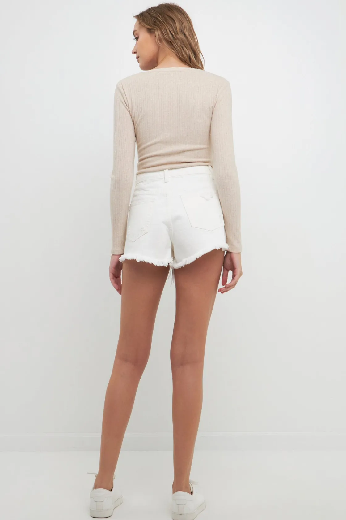 free_the_roses__ribbed_kn_2-1.webp FREE THE ROSES Sweaters & Knits | Tops*- Ribbed Knit Bodysuit - Final Sale