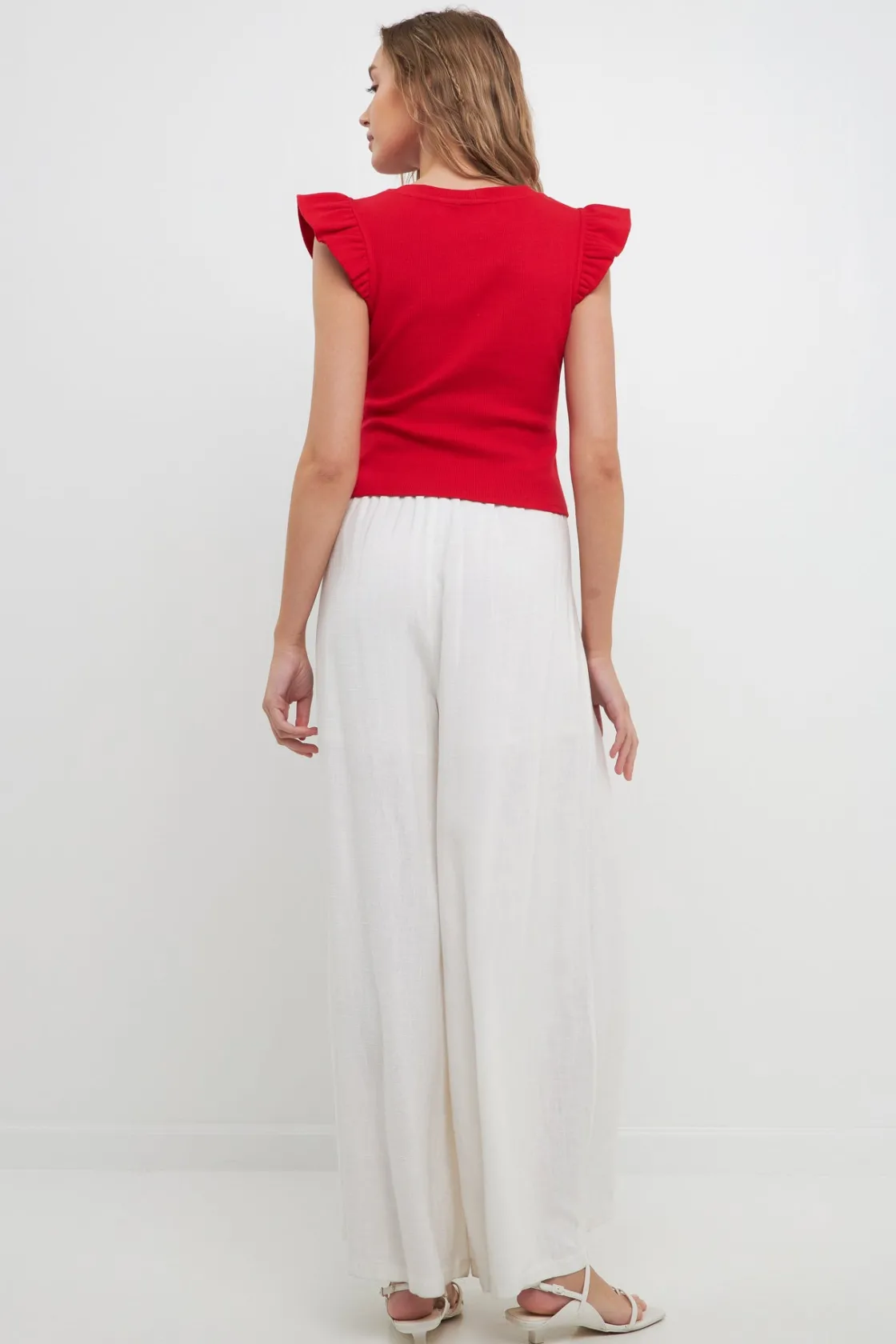 free_the_roses__uneckline_12.webp FREE THE ROSES Sweaters & Knits | Tops*- U-neckline Ribbed Knit Top