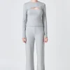 GREY LAB Loungewear | Sweaters & Knits*- 2 Piece Knit Top LIGHTHEATHERGREY
