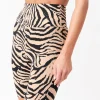 GREY LAB Matching Sets | Tops*- Animal Print Biker Shorts BEIGE/BLACK