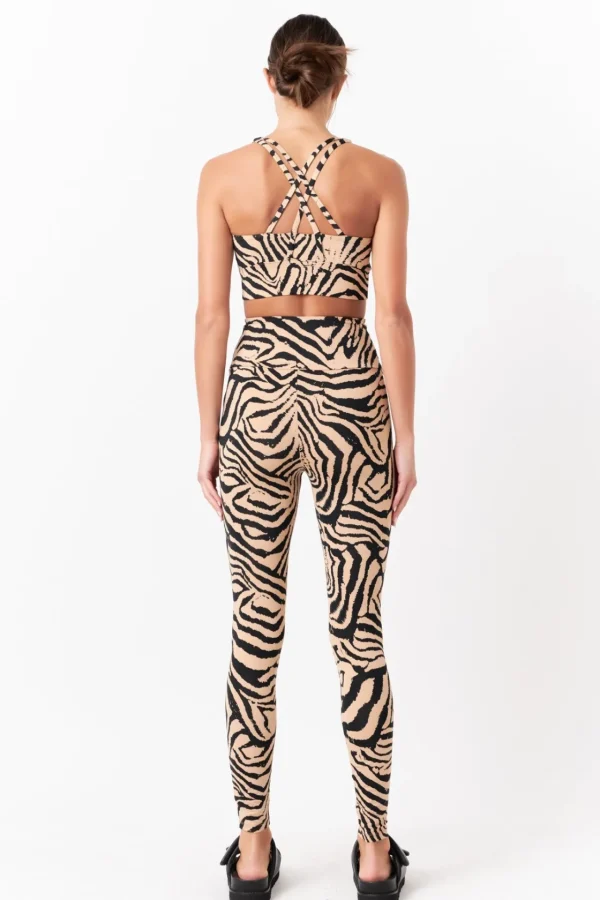 GREY LAB Matching Sets | Tops*- Animal Print Leggings BEIGE/BLACK