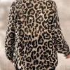 GREY LAB Shirts & Blouses | Tops*- Animal Print Shirt BROWN