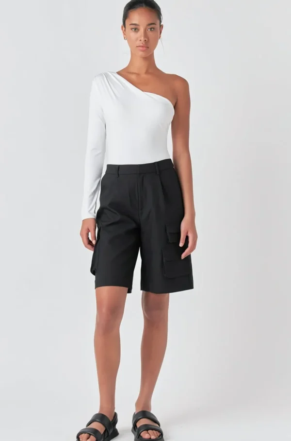 GREY LAB Tops*- Asymmetric Bodysuit