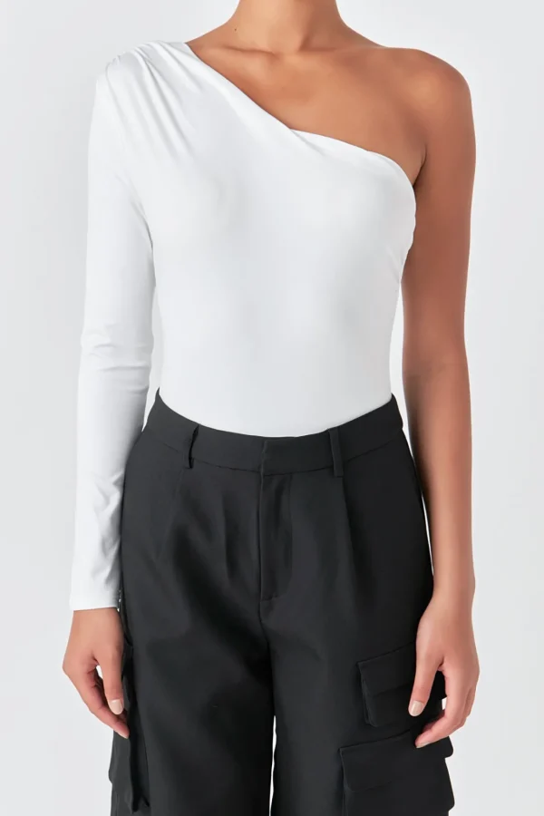 GREY LAB Tops*- Asymmetric Bodysuit