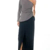GREY LAB Tops*- Asymmetric Ruched Top