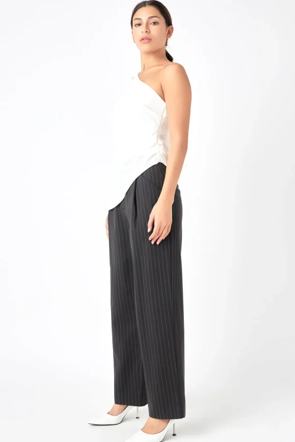 GREY LAB Tops*- Asymmetric Ruched Top