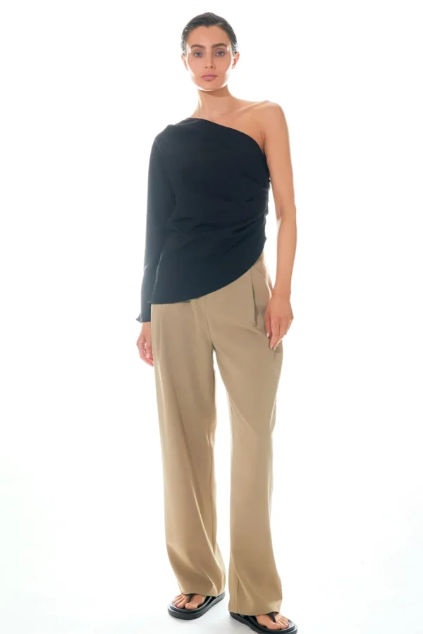 GREY LAB Tops*- Asymmetric Ruched Top