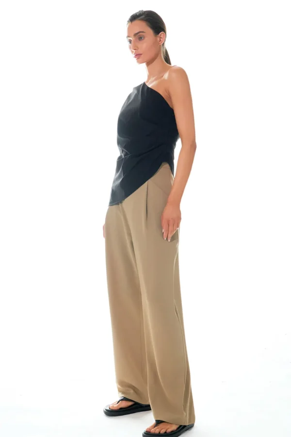 GREY LAB Tops*- Asymmetric Ruched Top