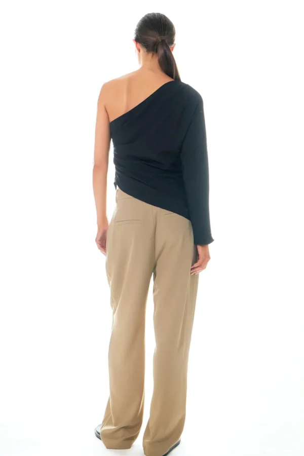 GREY LAB Tops*- Asymmetric Ruched Top