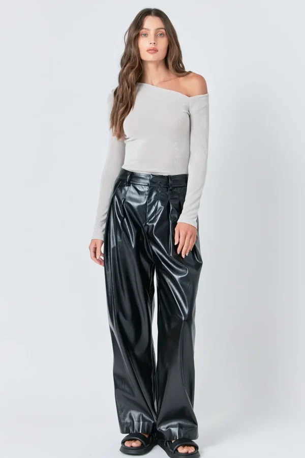 GREY LAB Tops*- Asymmetric Shoulder Top