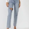 GREY LAB Denim | Tops*- Asymmetric Wrap Jeans DENIM