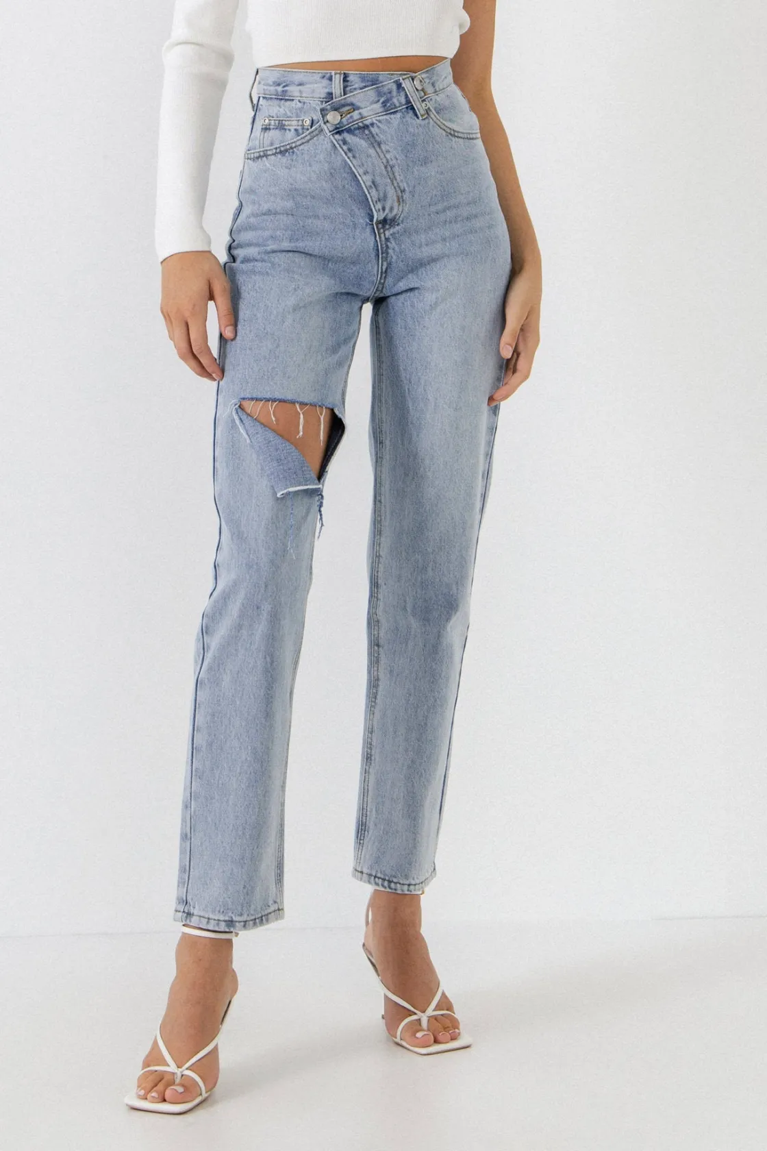 grey_lab__asymmetric_wrap_0-1.webp GREY LAB Denim | Tops*- Asymmetric Wrap Jeans DENIM