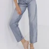 GREY LAB Denim | Tops*- Asymmetric Wrap Jeans - Final Sale DENIM