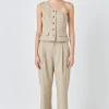 GREY LAB Matching Sets | Tops*- Asymmetrical One Shoulder Vest SAGE